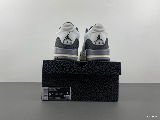 Cheap TB Cement Air 3 CT8532-106 Grey Jordan 0708